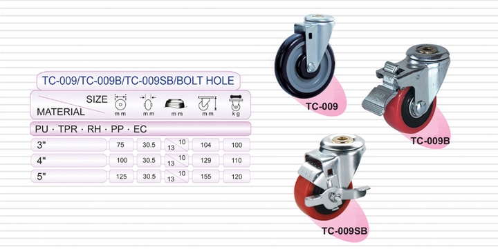 工業用腳輪 | 中荷重型輪子    (Industrial Caster)