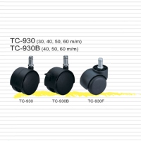 辦公傢俱桌椅腳輪 | 雙輪型塑膠輪子 (Office Furniture Caster)
