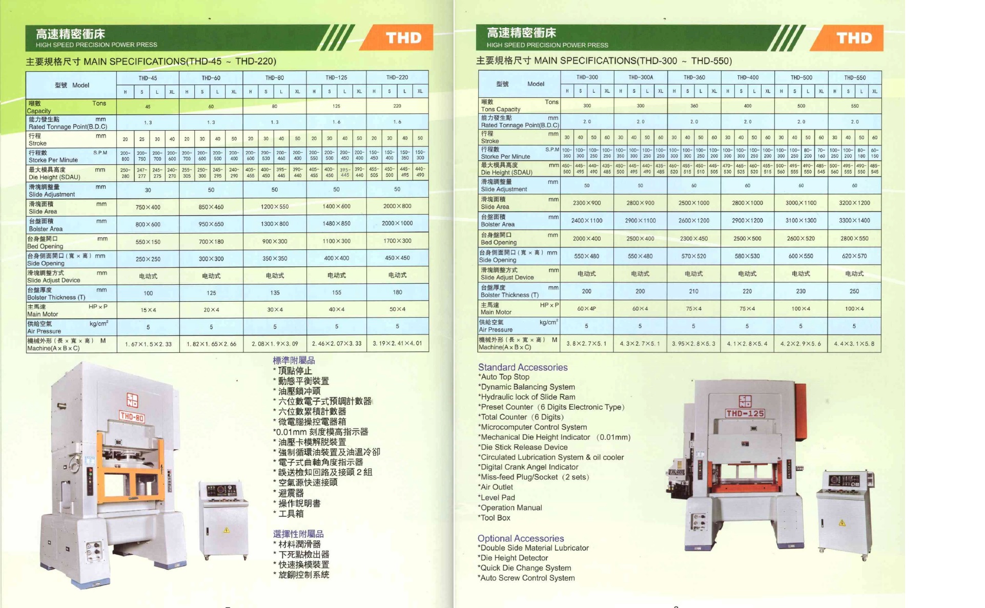 THD 高速精密冲床 THD 高速精密冲床
