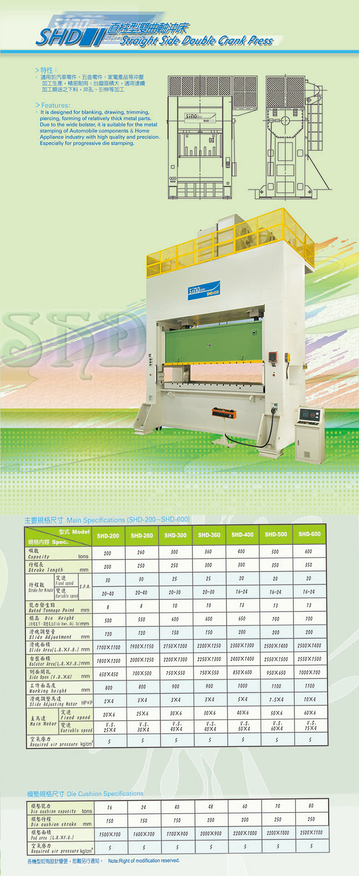 SHD 直柱型双曲轴冲床