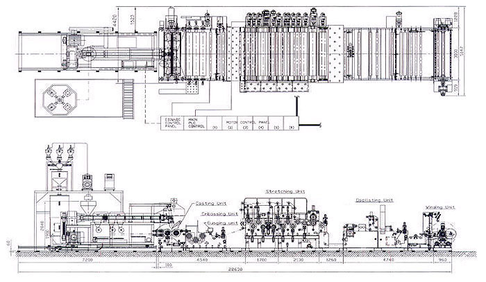 Automatic Cast PE Breathable Film Extrusion Line