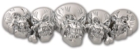Multi skull 3D emblem