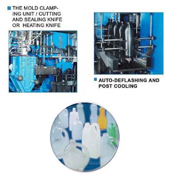 CONTINUOUS TYPE BLOW MOULDING MACHINE