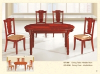 木製橢圓桌 385 / 餐椅 9236