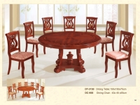 Wood Round Table Chair Set