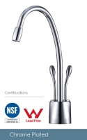 Hot & Cold and Cold & Sparkling Faucet-NHCD10CP-NSF/WHCD10CP-WATERMARK
