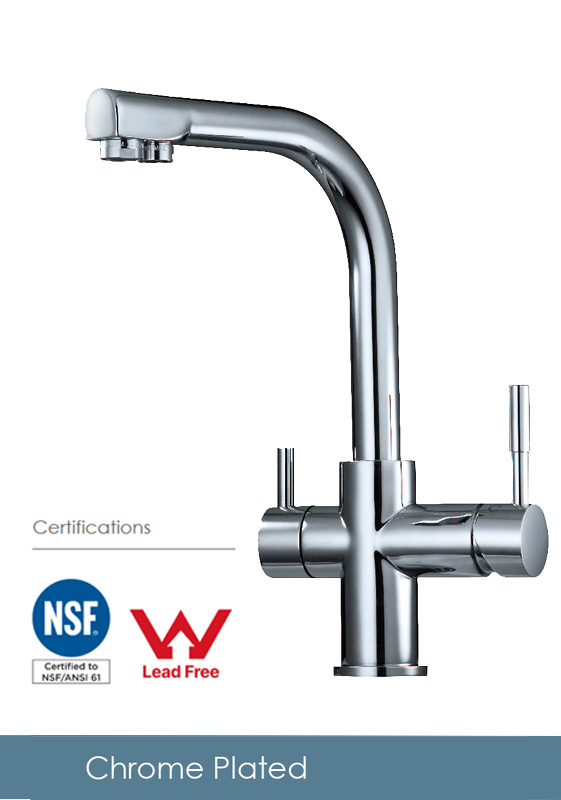 Drinking Faucet,• Tri-flow faucet hot/cold and filter water-