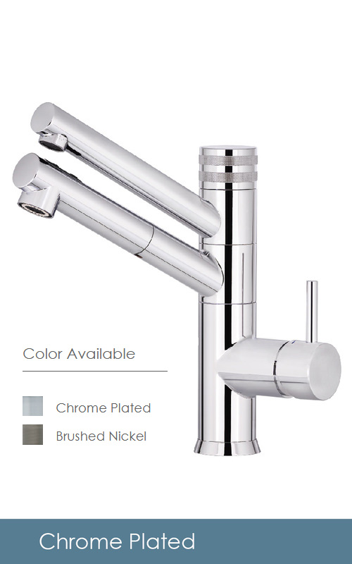 Drinking Faucet-tri-flow faucet hot/ cold and filter water-NKDP5112CP