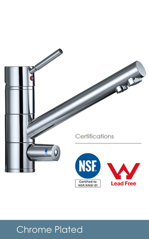 LED Timer Indicator Faucet-• Tri-flow faucet hot/cold and filter water with LED timer indicator