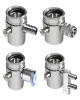 DIVERTER VALVES  SLIDE MANUAL (CHROME PLATED BRASS)