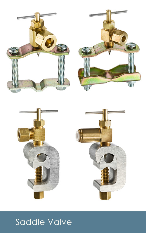 Saddle Valve-Self-piercing, 1/4