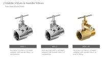 SADDLE VALVES & NEEDLE VALVES  RAW BRASS WATER FEED