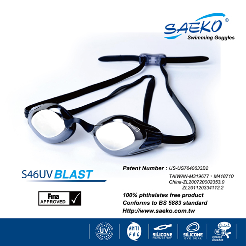 S46UV Blast racing swimming goggles