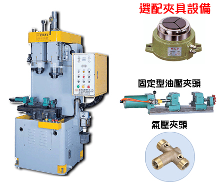 二軸滑座式鉸孔攻牙專用機