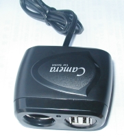 2穴USB(3A)充電器+電源插座