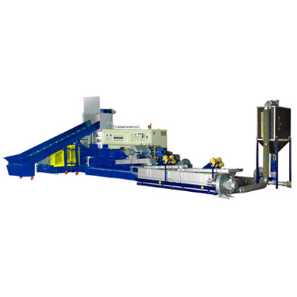 WATER COOLED PLASTIC WASTE RECYCLING MACHINE