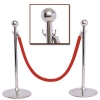 Crowd Control Stanchions, Velvet Cordon & Flag Base