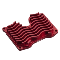 CNC machined rocker-cover cooling fins (aluminum)