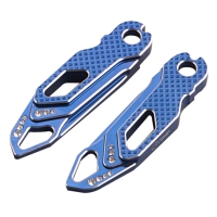 CNC machined Rhine stone folding foot pegs (2 color)