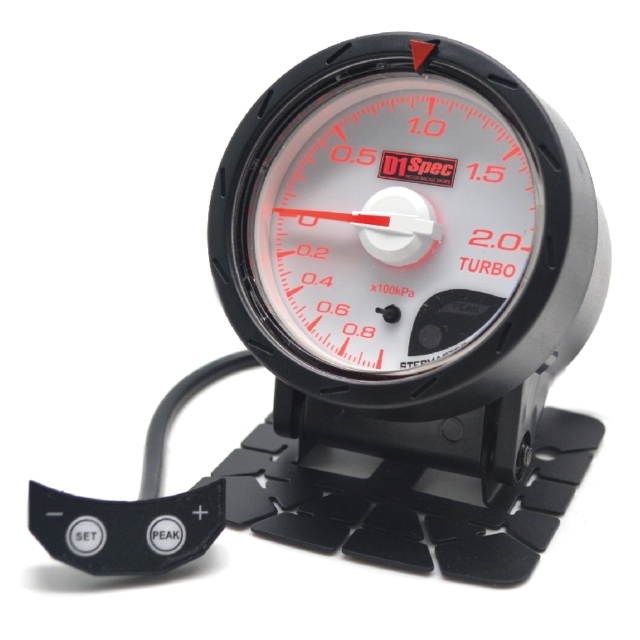Distinct Racing Gauge 52mm White Distinct Racing Gauge 52mm White
