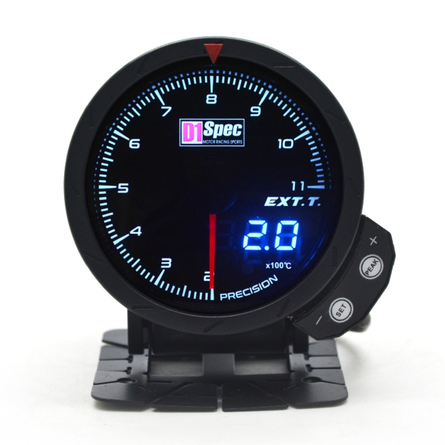 三代高準度賽車錶 黑面 60mm 【排溫錶】