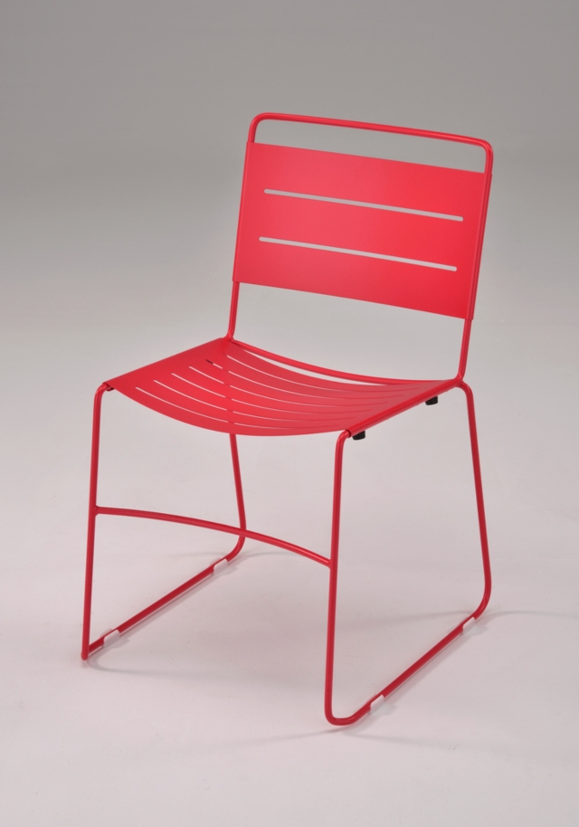 All Metal Stacking Chair