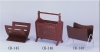 Classic Wooden Magazine Racks/Wall-mounted Miniature Curio Cabinet 