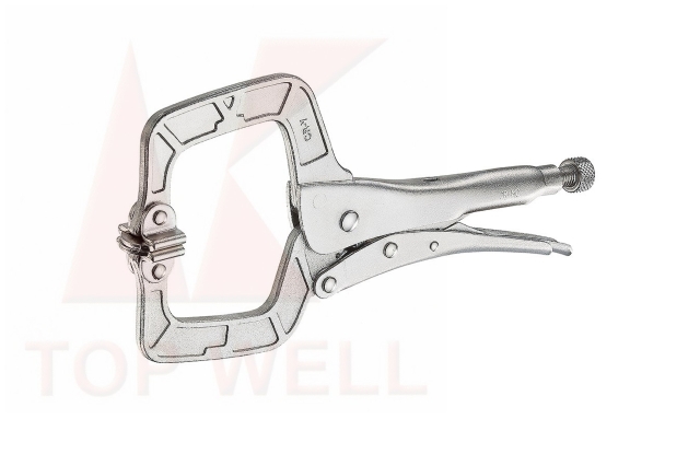 LOCKING C-CLAMP WITH SWIVEL PADS