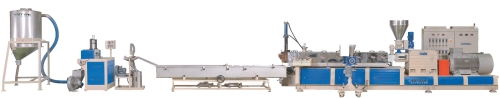 Line Of The Co-Rotating Twin-Screw Extruder For Compounding Pelletizing System