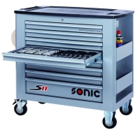 SONIC 8Ds 575pc S11 tools trolley (grey)