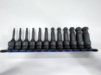 12Pcs 1/2DR 氣動球型起子套筒組