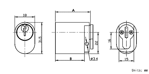 Oval Profile Cylinder Oval Profile Cylinder