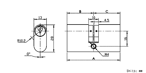 Oval Profile Cylinder