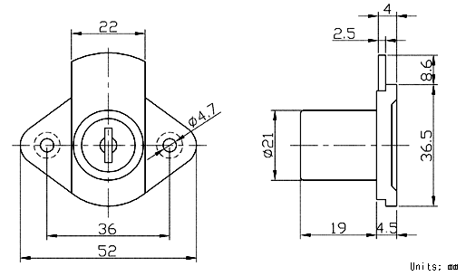 Rim lock Rim lock