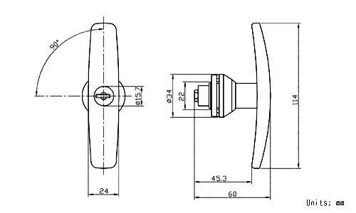 T handle