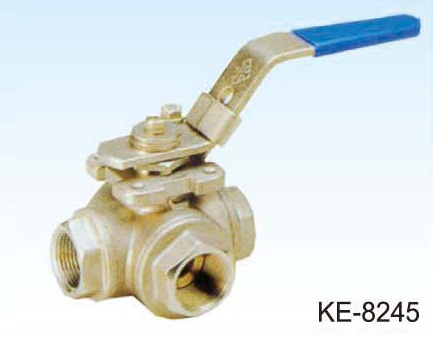 3-WAY TYPE BALL VALVE, SCREWED ENDS 3-WAY TYPE BALL VALVE, SCREWED ENDS