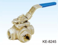 3-WAY TYPE BALL VALVE, SCREWED ENDS