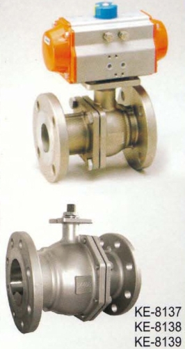 2-PC TYPE BALL VALVE,FLANGED ENDS