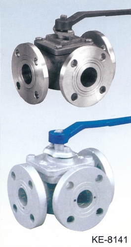 3-WAY TYPE BALL VALVE,FLANGED ENDS 3-WAY TYPE BALL VALVE,FLANGED ENDS