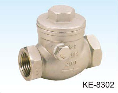 SWING TYPE CHECK VALVE, SCREWED ENDS