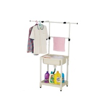 FRP sink with racks for hanging clothes