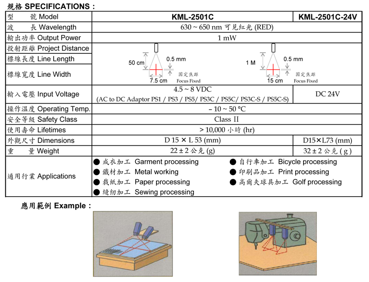 Cross Mark-KML-2000C series