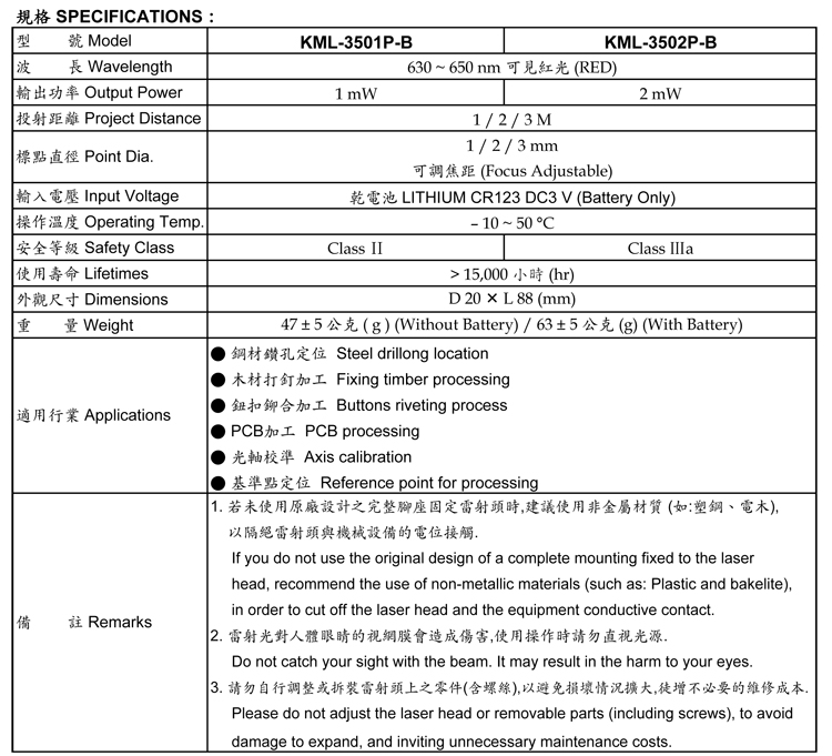 點式-KML-3000P-B系列