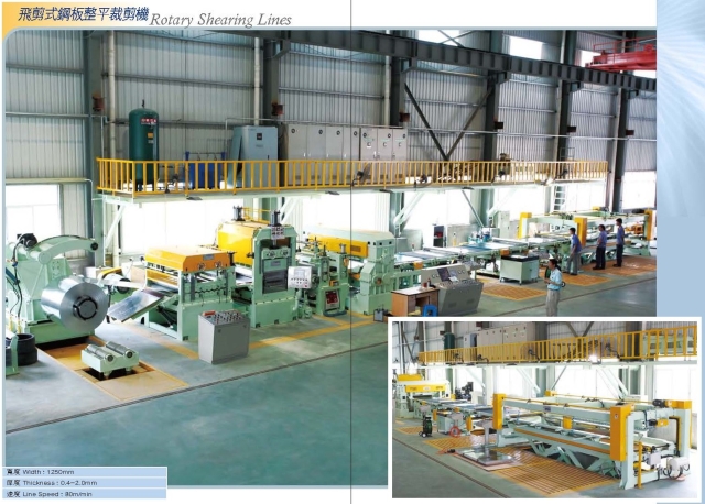 The Rotary Shear Line For 1250mm Steel Coil