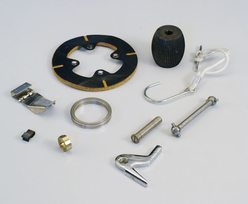 Parts for knitting machines / Spring leaves, clips
