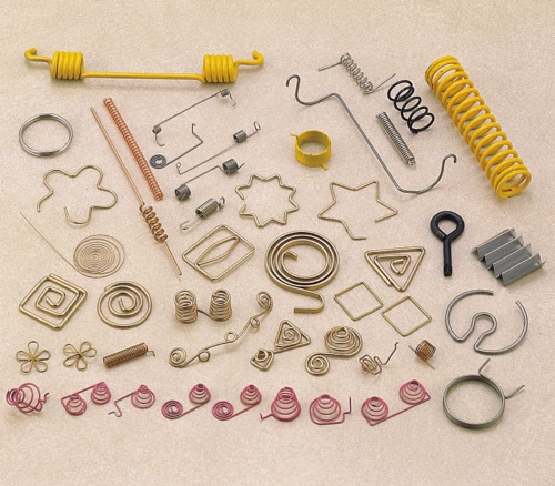 Springs for specially styled decorations