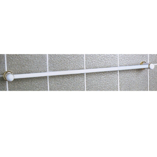 Coated single-bar towel rack