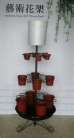 Floor Lamp with Multifunctional K/D Flower Rack