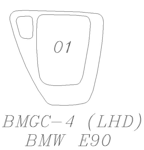 E90 排檔面板