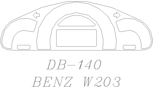 W203 SPEEDOMETER CARBON